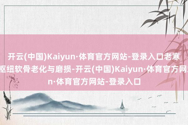 开云(中国)Kaiyun·体育官方网站-登录入口老寒腿的诱因是枢纽软骨老化与磨损-开云(中国)Kaiyun·体育官方网站-登录入口