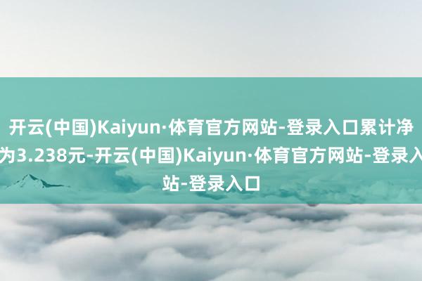 开云(中国)Kaiyun·体育官方网站-登录入口累计净值为3.238元-开云(中国)Kaiyun·体育官方网站-登录入口