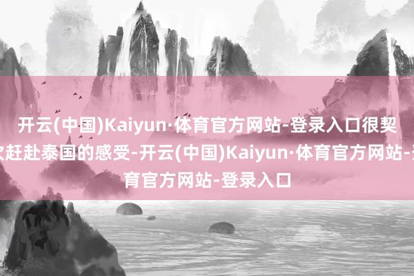 开云(中国)Kaiyun·体育官方网站-登录入口很契合我几次赶赴泰国的感受-开云(中国)Kaiyun·体育官方网站-登录入口