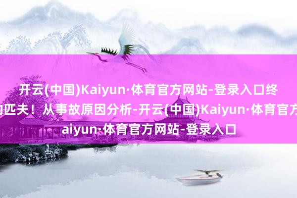 开云(中国)Kaiyun·体育官方网站-登录入口终端却炸了我方的匹夫！从事故原因分析-开云(中国)Kaiyun·体育官方网站-登录入口
