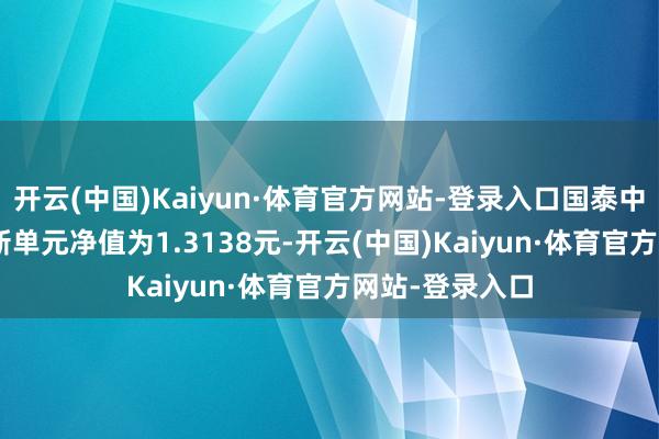 开云(中国)Kaiyun·体育官方网站-登录入口国泰中证钢铁ETF最新单元净值为1.3138元-开云(中国)Kaiyun·体育官方网站-登录入口