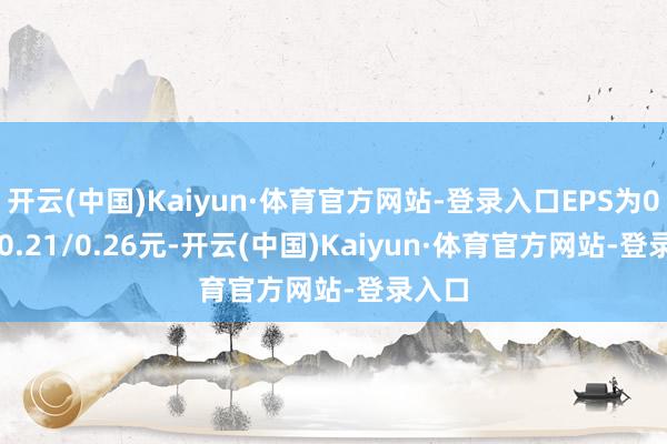开云(中国)Kaiyun·体育官方网站-登录入口EPS为0.16/0.21/0.26元-开云(中国)Kaiyun·体育官方网站-登录入口