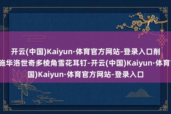 开云(中国)Kaiyun·体育官方网站-登录入口削弱变换造型:这款施华洛世奇多棱角雪花耳钉-开云(中国)Kaiyun·体育官方网站-登录入口