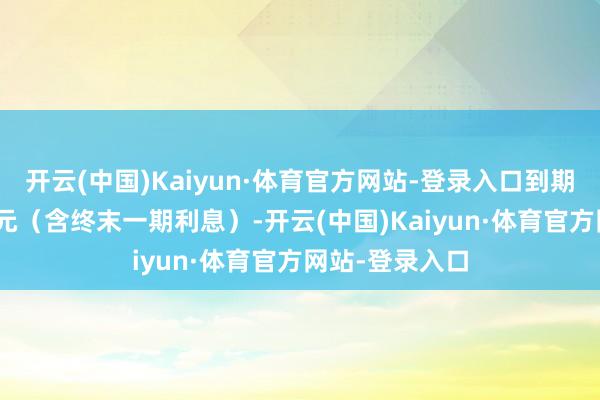开云(中国)Kaiyun·体育官方网站-登录入口到期赎回价为110元（含终末一期利息）-开云(中国)Kaiyun·体育官方网站-登录入口