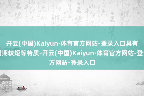 开云(中国)Kaiyun·体育官方网站-登录入口具有更新周期较短等特质-开云(中国)Kaiyun·体育官方网站-登录入口