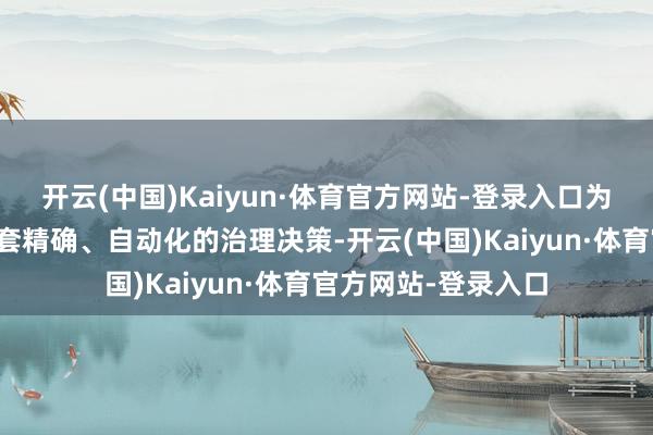 开云(中国)Kaiyun·体育官方网站-登录入口为当代企业提供了一套精确、自动化的治理决策-开云(中国)Kaiyun·体育官方网站-登录入口