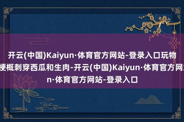 开云(中国)Kaiyun·体育官方网站-登录入口玩物的针筒不错梗概刺穿西瓜和生肉-开云(中国)Kaiyun·体育官方网站-登录入口